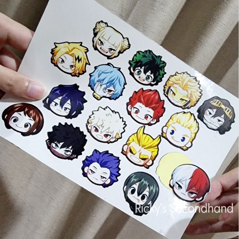 

My Hero Academia sticker MHA stiker Boku no Hero Academia anime BNHA - BESAR A5