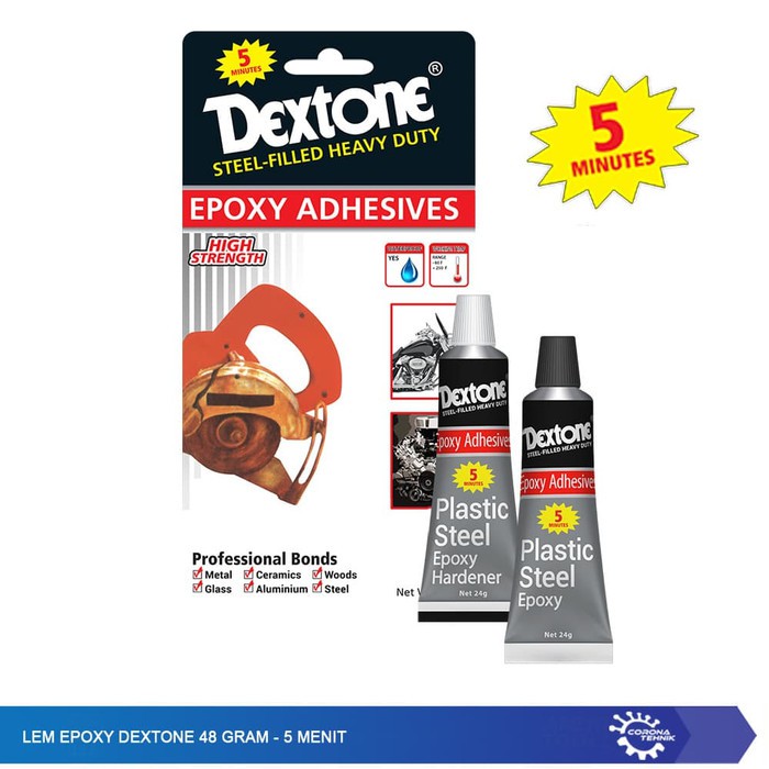 Lem Epoxy Dextone 48 Gram - 5 Menit  |  lem sebaguna