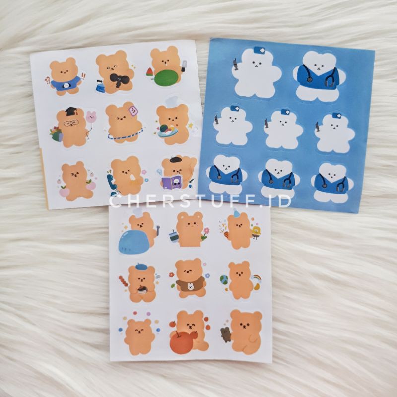 

sticker deco doodle bear | CHERSTUFF.ID