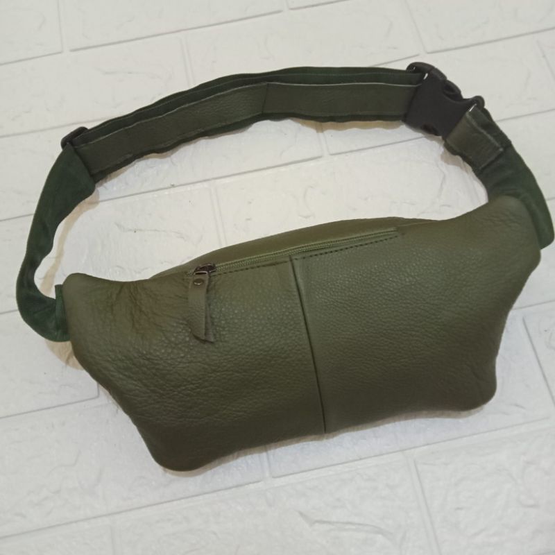 waist bag kulit sapi asli