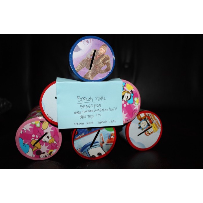 CELENGAN- SOUVENIR ULANG TAHUN ANAK CELENGAN KARAKTER -CELENGAN.