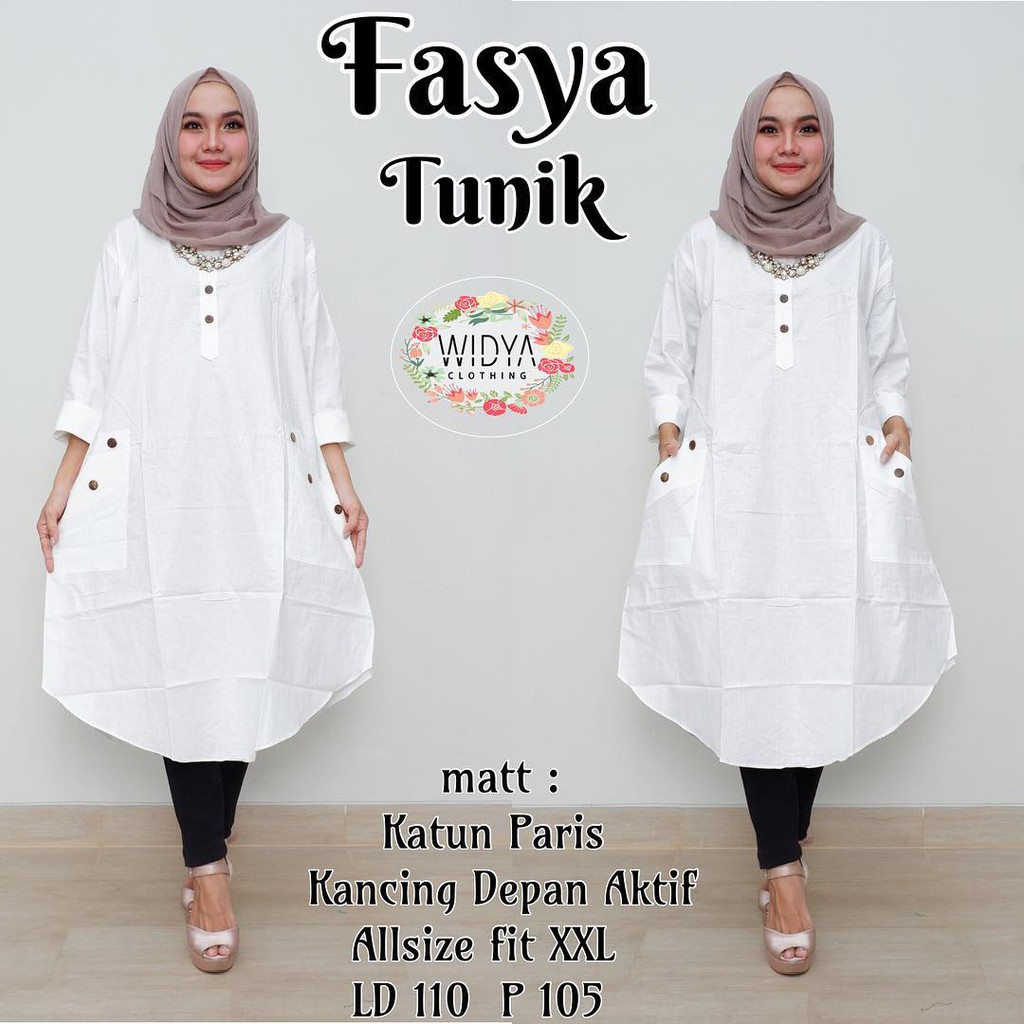  LD 110 Atasan  Muslimah XXL Baju  Tunik Jumbo Kekinian 