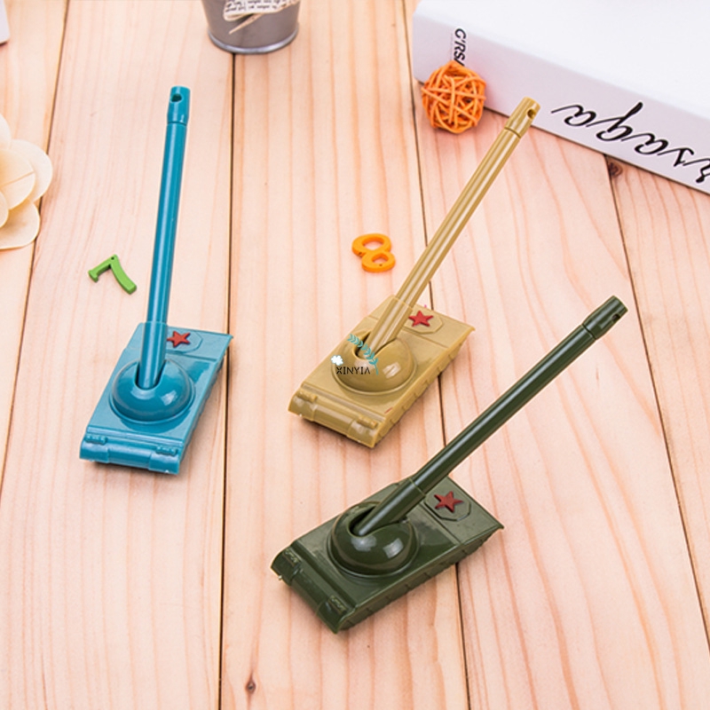 Pulpen 1pc Acak/Bentuk Tangki Pena Netral Hitam Alat Tulis Titik Bola Kantor Kebaruan Suvenir