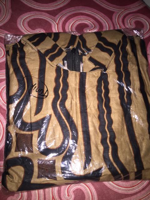 Batik Tunik Sogan Serut Rismaya Apsari Dress // Tunik Sogan Serut