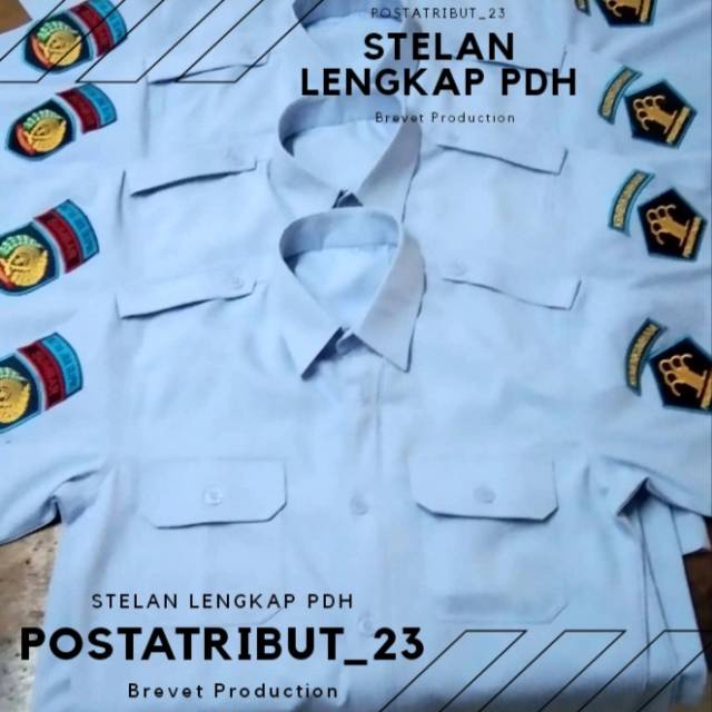 Stelan Lengkap PDH KUMHAM (termasuk bordir) / PDH Lapas / PDH Kumham / Seragam IMIGRASI