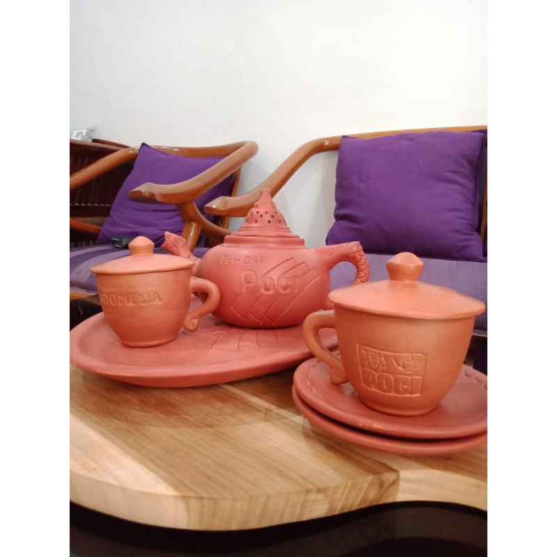 Jual Perangkat Minum Teh Poci Set Tanah Liat Borobudur Design Limited Edition Shopee 5966