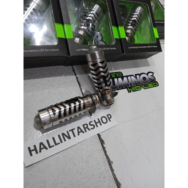 LED LUMINOS H6 lensa Ls2 2 warna putih kuning Original Lampu Motor Beat Mio Supra Jupiter MX Jupiter Z dll-3