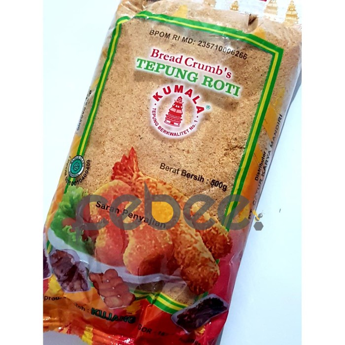 

Ds11D Kumala Tepung Roti Panir Halus Bread Crumb 500G G6B040B