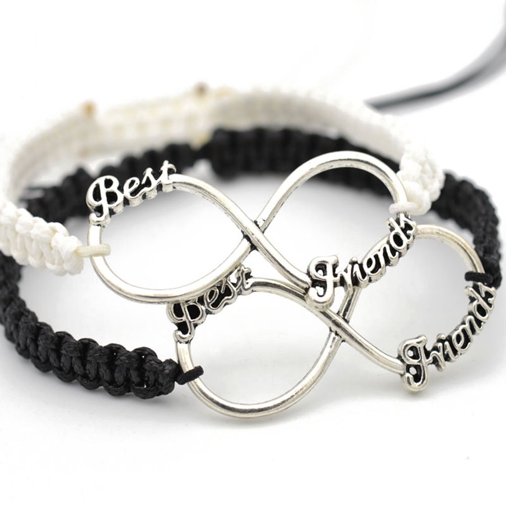 Hu Hu Hu Hu Hu Alat Bantu Pasang Kacamata♡ Handmade Gelang Tali Kepang Buatan Tangan Motif Print Tulisan Untuk Hadiah Persahabatan