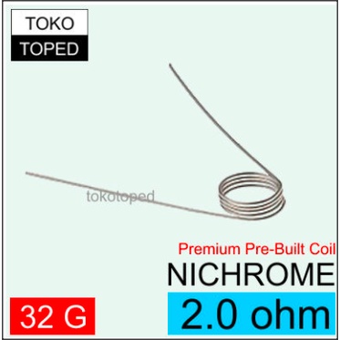 AN Nichrome Pre-Built Coil 2.0 ohm | nikrom 80 rdax rba rtax wire kawat