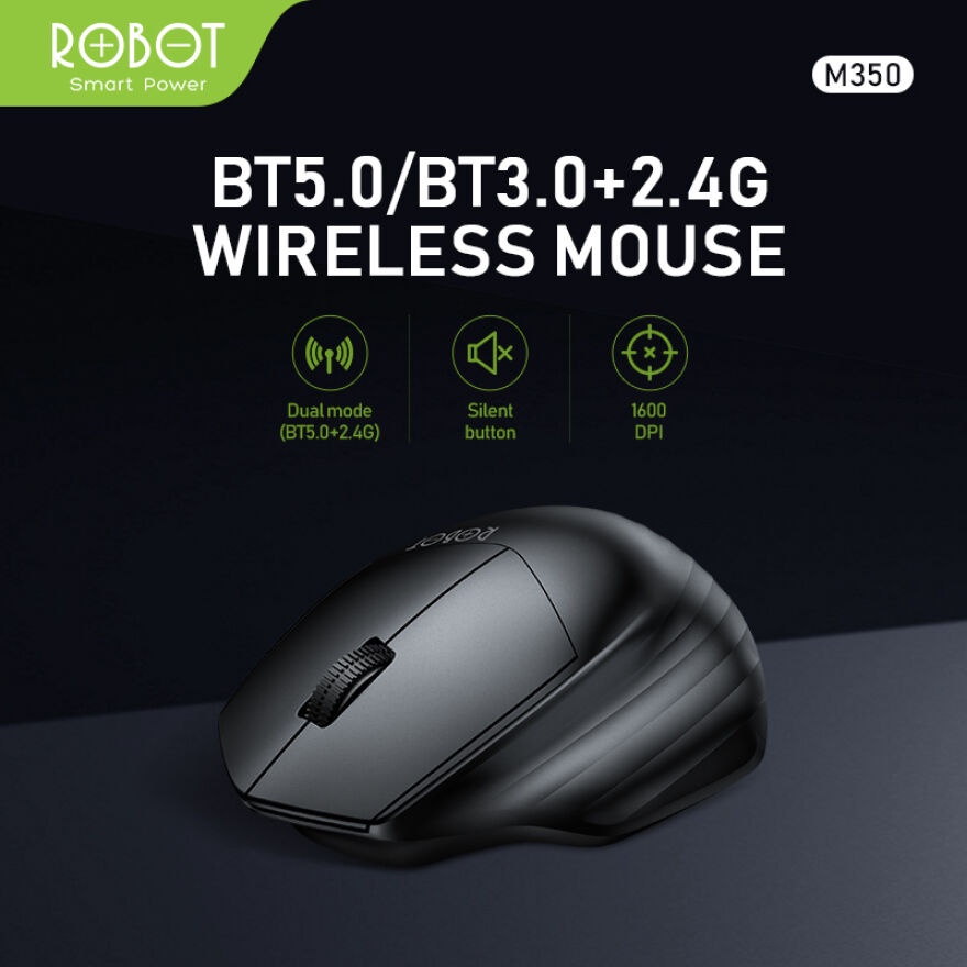 ROBOT M350 bluetooth 2.4g mouse silent key black