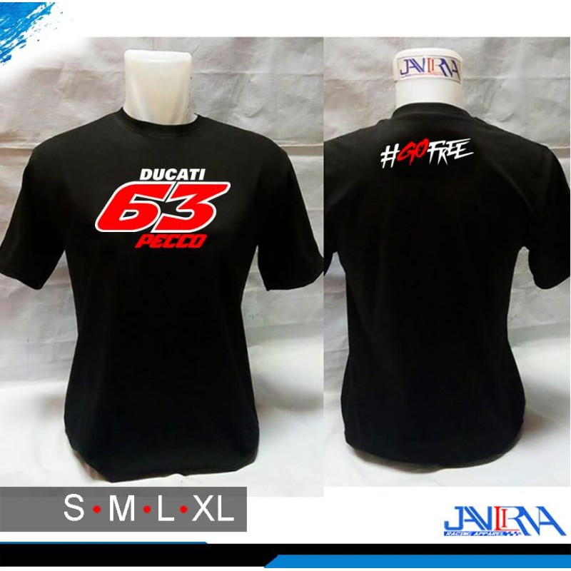 kaos motogp pecco bagnaia 63 ducati