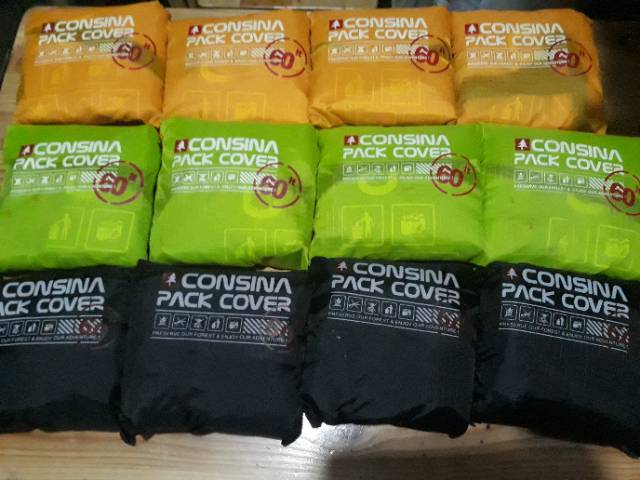 Raincover Coverbag Sarung Pelindung Tas Gunung Consina Original 60L