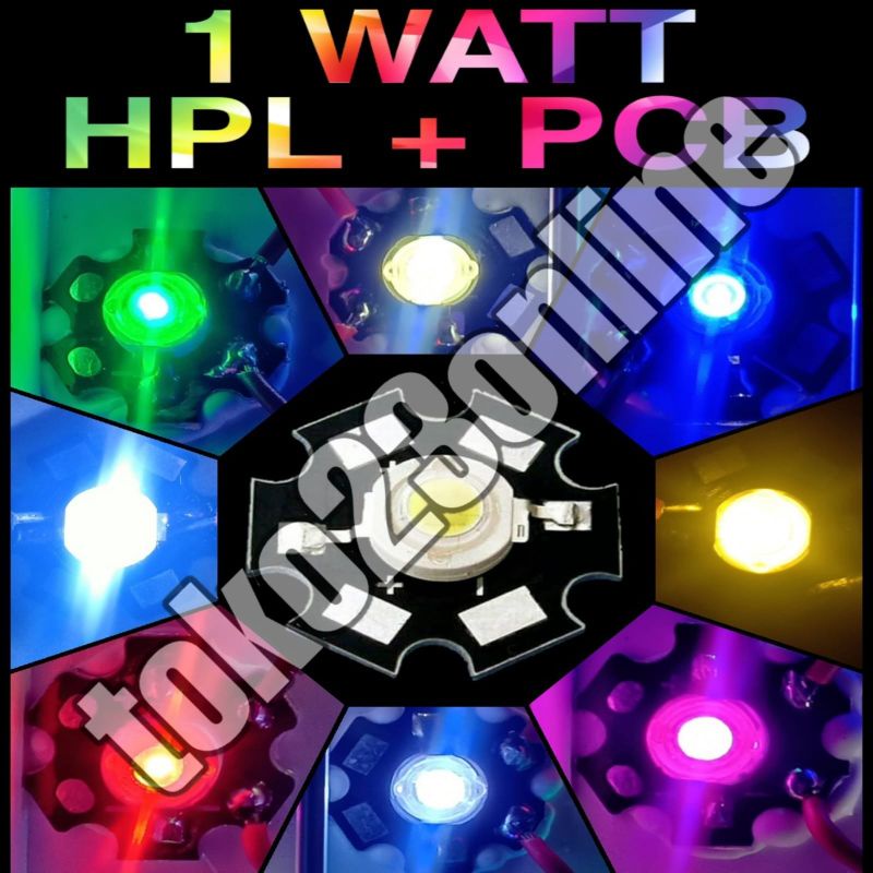 LED HPL 1W / LED HPL UV / LED HPL / LED HPL + PCB / LED HPL 1 W / PCB + HPL / LAMPU LED HPL 1 WATT