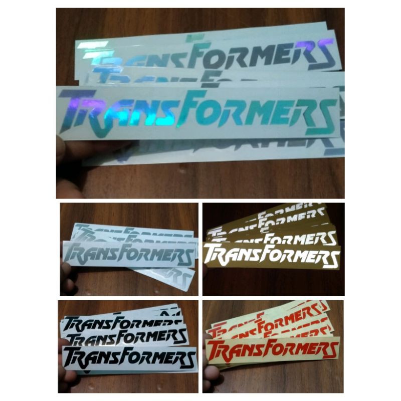 STICKER TULISAN TRANSFORMERS CUTTING