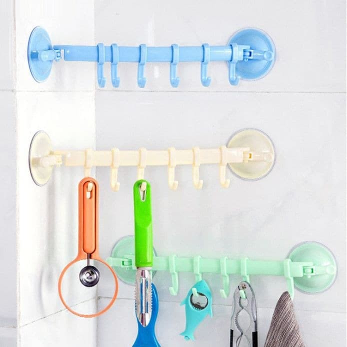 FREE 1 PCS Hanger hook dapur kamar mandi Gantungan baju kain pel