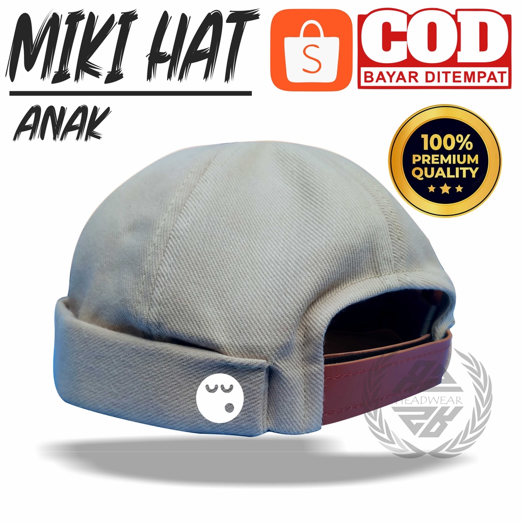 Miki Hat Anak Laki Laki 3 Tahun Keatas Topi Miki Hat Premium Original Logo Sleep Well Topi MIKI HAT Anak Karakter Lucu