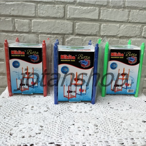 NIKITA BETTA  BETA Aquarium kecil mini tank cupang ikan hias kecil