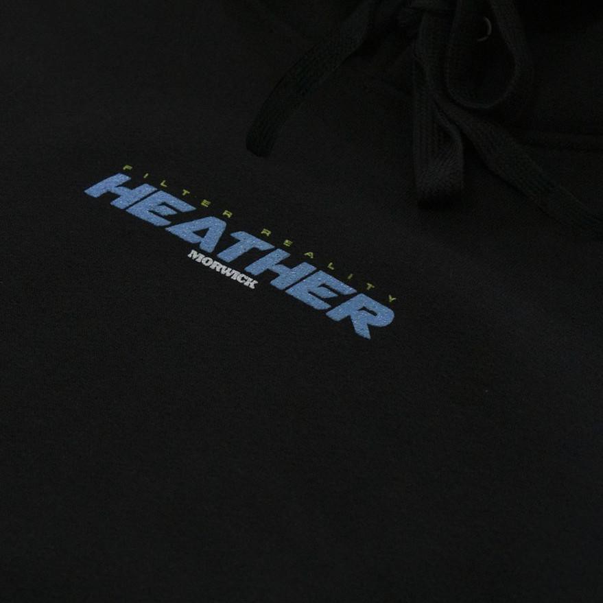 WOW MURAH ❋ Morwick Sweater Hoodie Heather Hitam.
