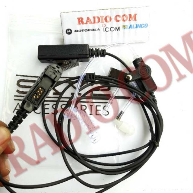 EARPHONE FBI PAMPRES HEADSET SPIRAL HT MOTOROLA XIR P6620i MURAH XIR P6620 XIR P6600 MURAH