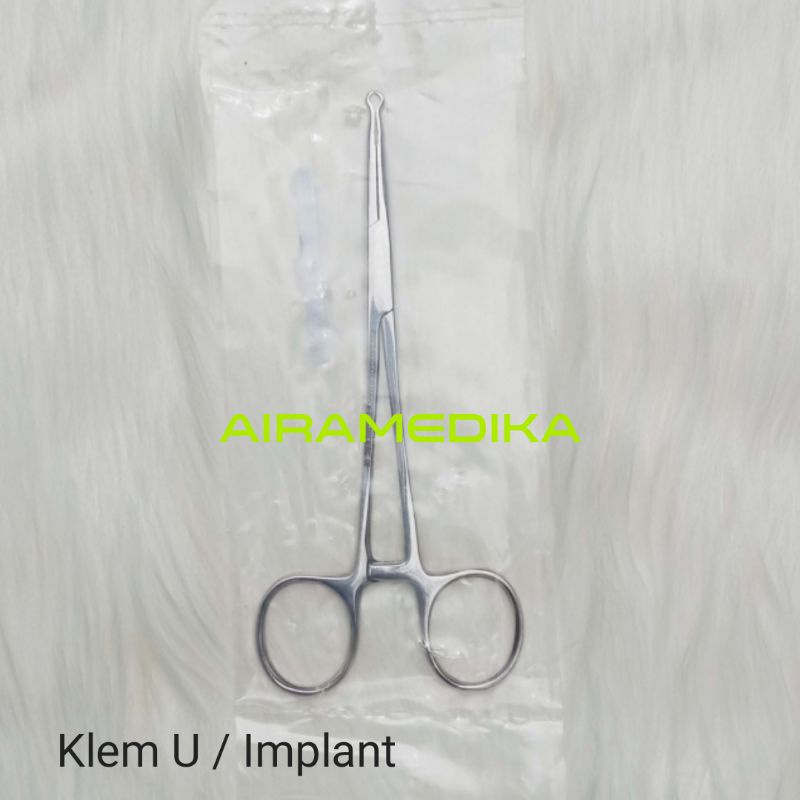 Klem U 14cm / Klem Implan / Klamp Implant 14 cm Stainless Steel