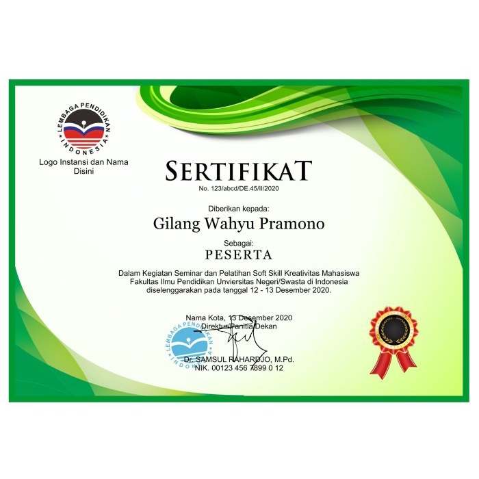 

Print Sertifikat Satuan