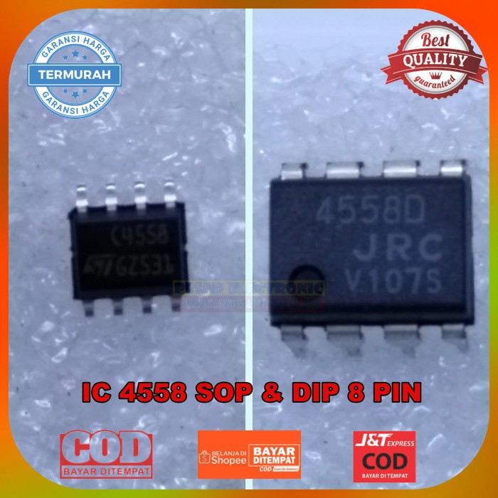 IC 4558 SMD njm4558d DIP8 njm4558d DIP jrc4558d jrc4558 dan Original ic ic 4558 SMD SOP-8 original