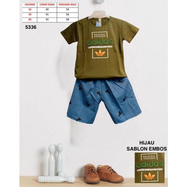 BOY BM SETELAN ANAK (bahan katun embos, adem)