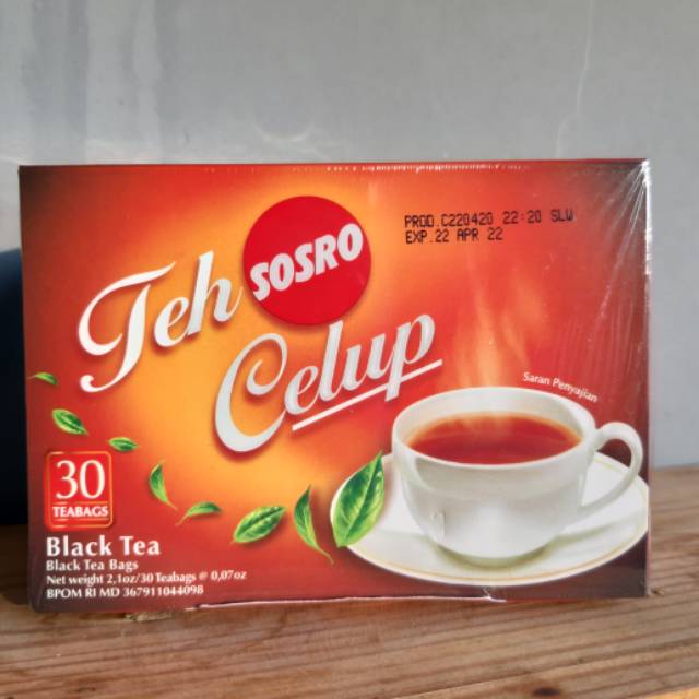 

TEH SOSRO CELUP ISI 30 - 60 GR