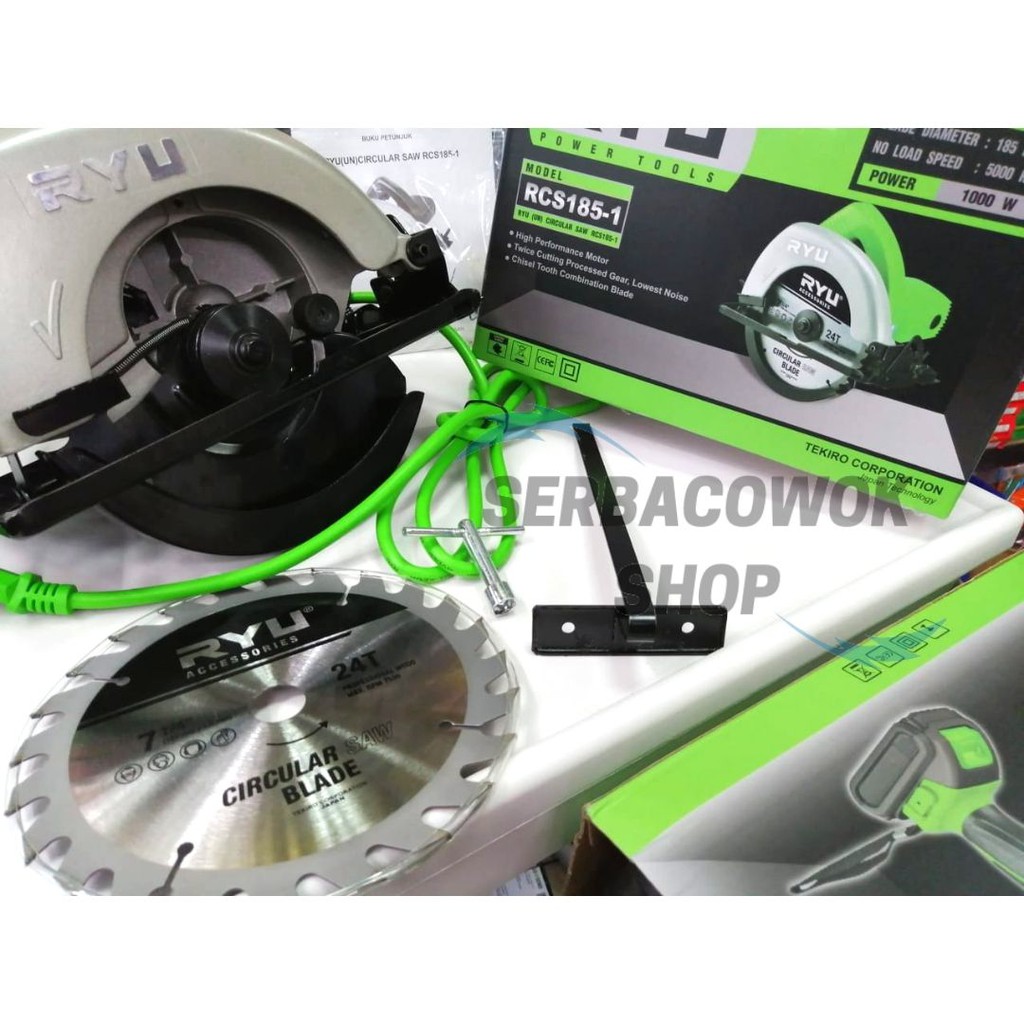 Mesin Circular Saw RYU RCS185-1 Circle RYU 7&quot; Inch InciMesin Potong Kayu Termurah Berkualitas