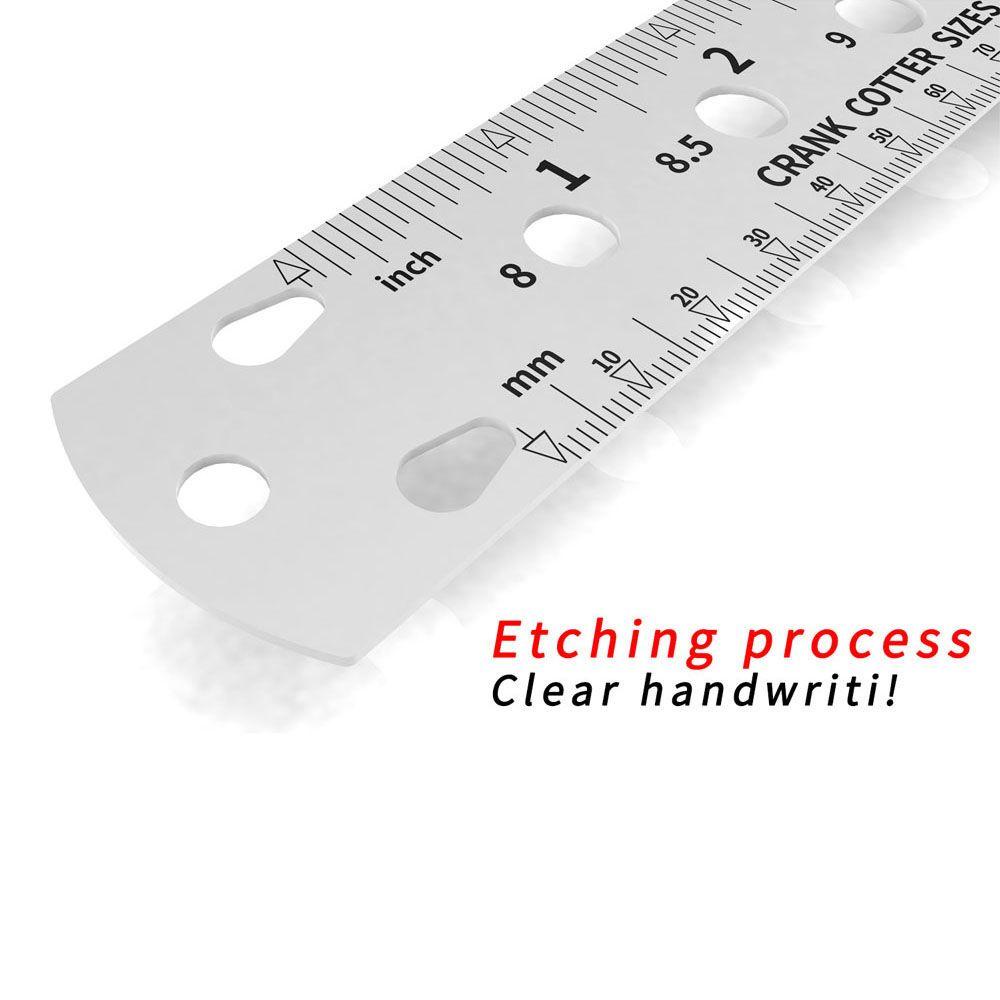 Lanfy Bicycle Spoke Measuring Ruler Tahan Lama MTB Cycling Bicycle Spokes Ruler Aksesoris Sepeda Alat Ukur Panjang Penggaris