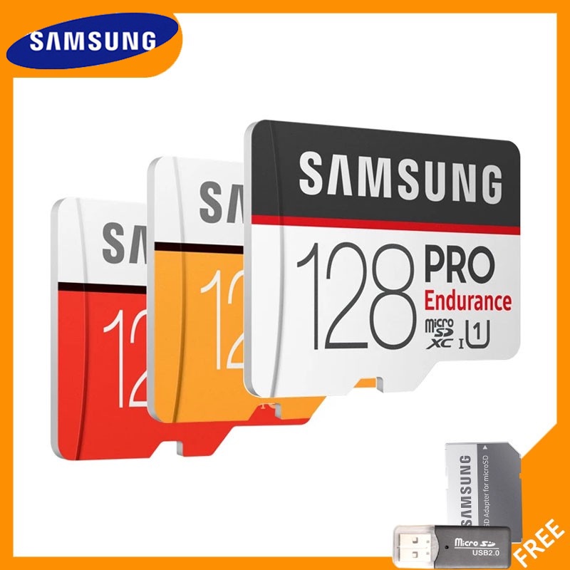 Samsung Kartu Memori Micro SD TF 128GB UHS-1 100MB / S