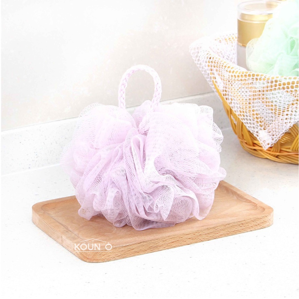 Spons Mandi Bola Jaring Busa Shower Puff Premium Bath Sponge Ball Foaming