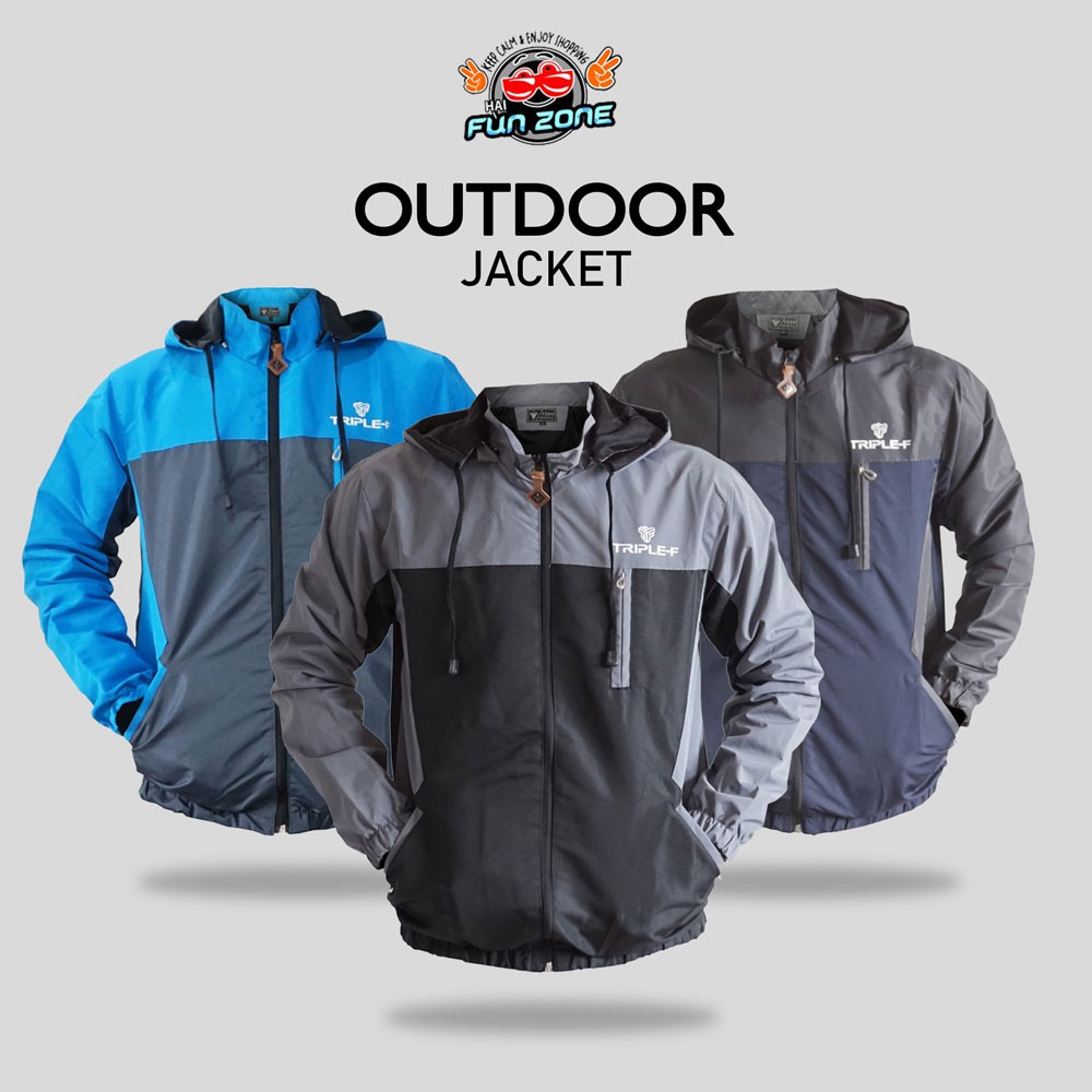 JAKET PARASUT PRIA  BIG SIZE OUTDOOR WATERPROOF  JACKET GUNUNG COWOK TASLAN GJ47