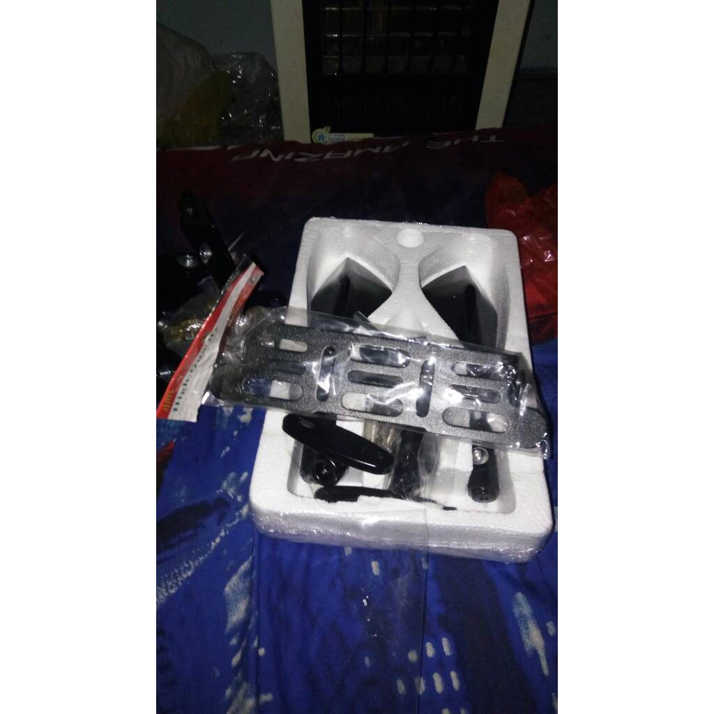 Tatakan Dudukan Pelat Plat Nomor Nomer Segi Breket Bracket Plat Nomor Segi  Msx Racing Cvs Original