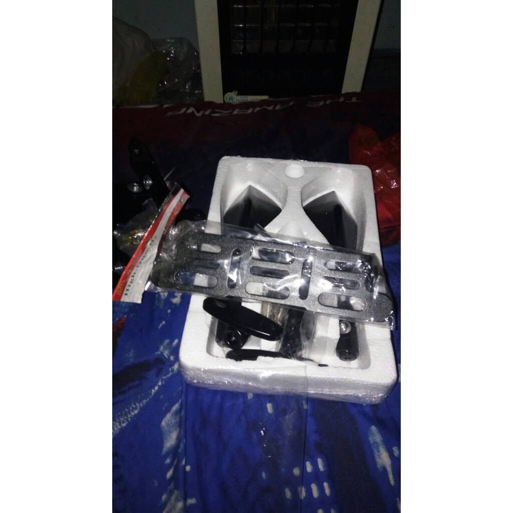 Tatakan Dudukan Pelat Plat Nomor Nomer Segi Breket Bracket Plat Nomor Segi  Msx Racing Cvs Original