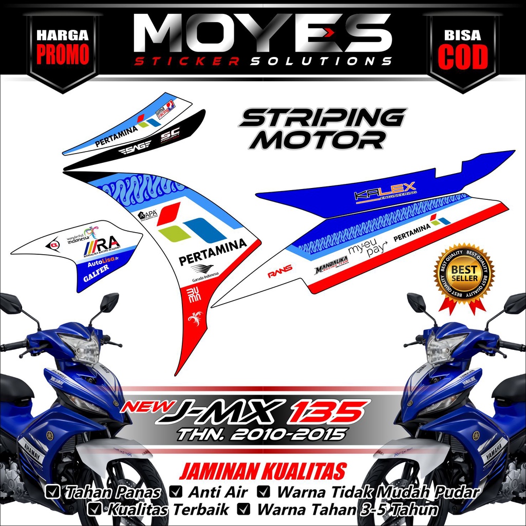 (COD) Striping Jupiter Mx New 135 Motif Mandalika