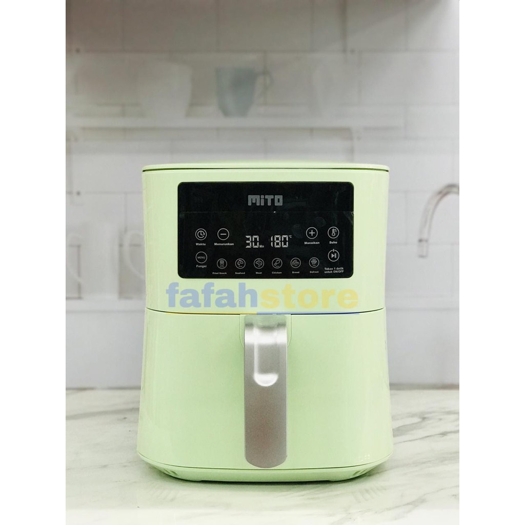 MITO MITOCHIBA DIGITAL AIR FRYER LOW WATT AF1 BERGARANSI RESMI HIJAU
