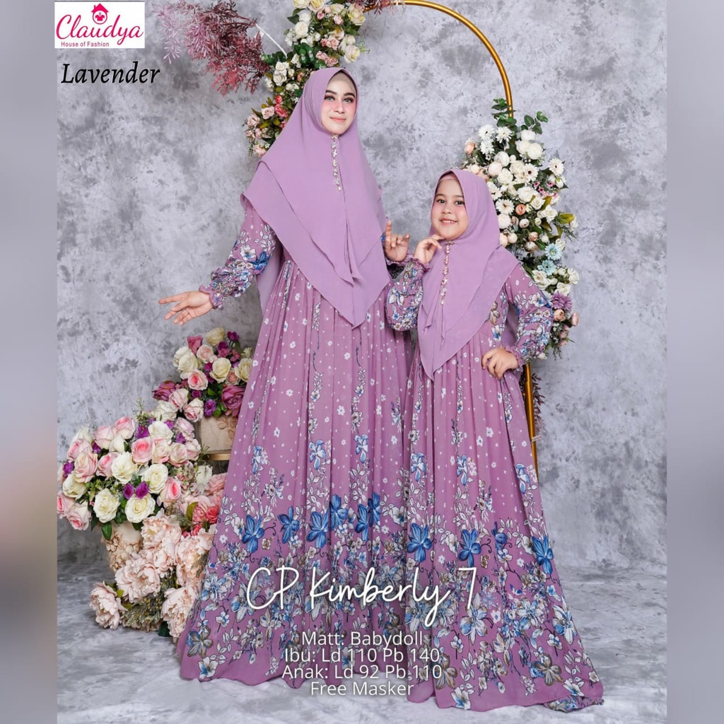 CP SYAR'I KIMBERLY #7 COUPLE GAMIS IBU ANAK ORI KAYLA