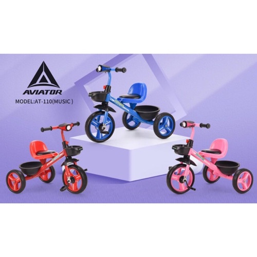 AVIATOR AT 110 Tricycle Sepeda BMX Stroller Micro Trike Smart Trike Sepeda Anak Sepeda Roda 3