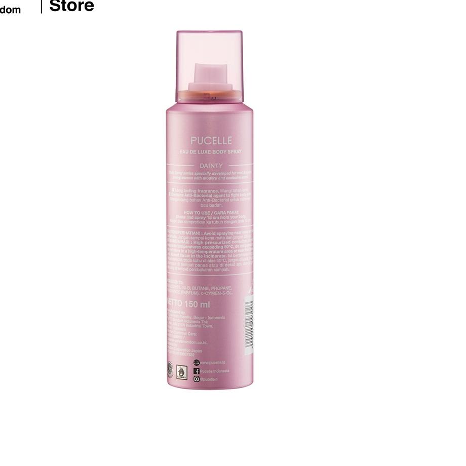 Pucelle Eau De Luxe Body Spray Dainty 150ml !