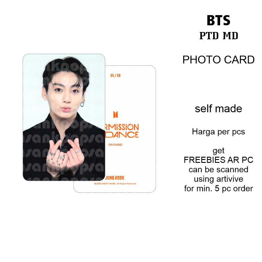 PhotoCard bts Bangtan PTD MD 5-8 UNOFFICIAL