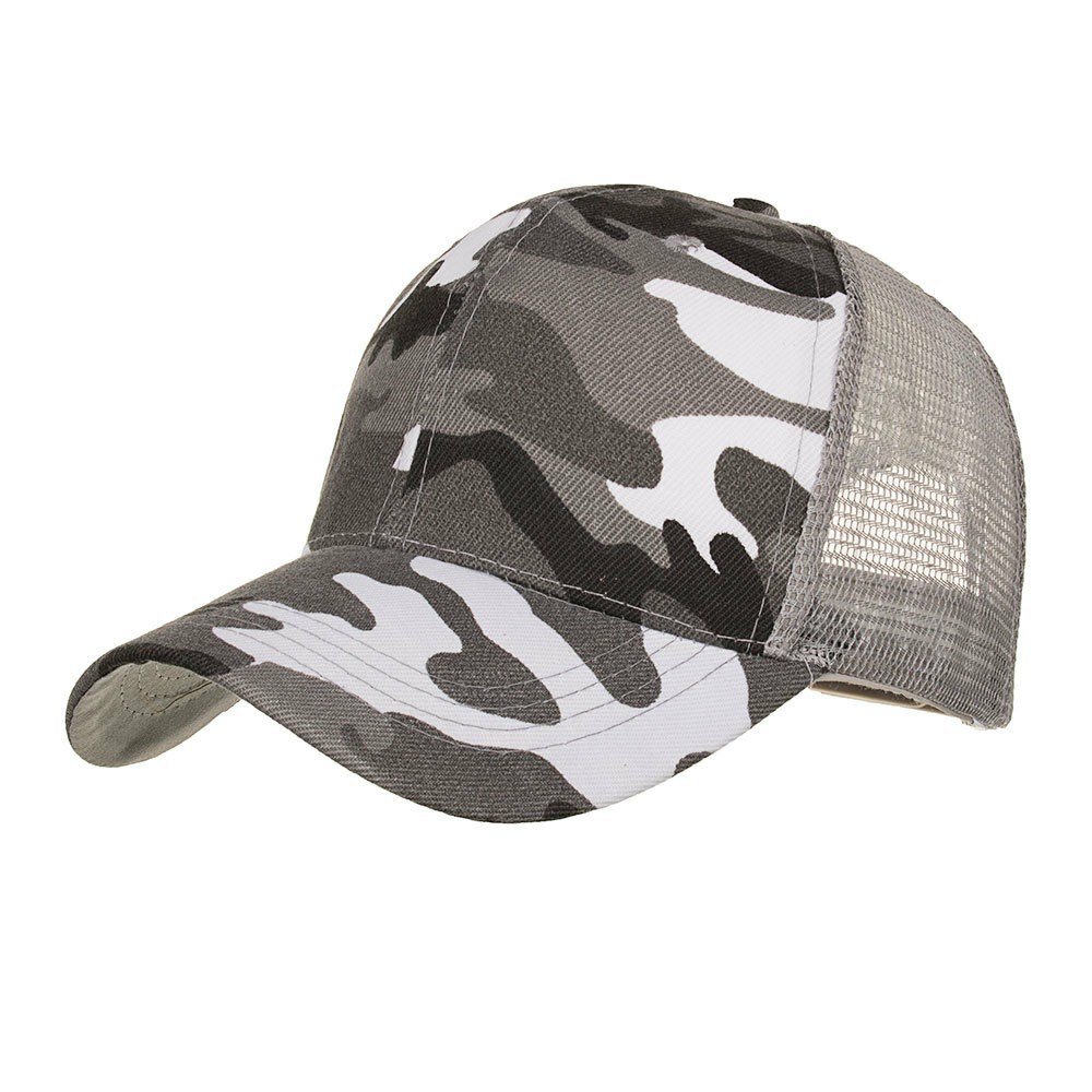 Topi baseball Motif Camo Gaya Militer Untuk Musim Panas