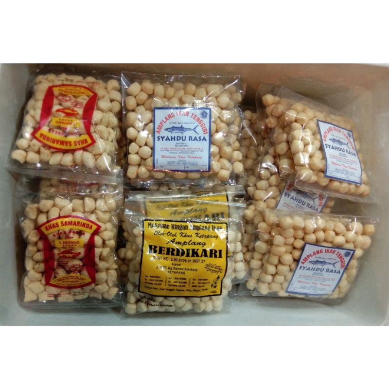 

Amplang Ikan Khas Pontianak / Getas ikan / Getes ikan / Oleh oleh Khas Kalbar / Makanan Khas Pontianak