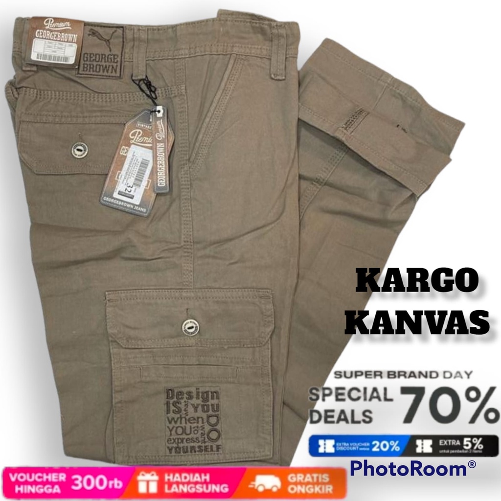 Celana cargo / celana kargo standard pria / celana gunung panjang PREMIUM/ Celana Cargo Panjang Pria