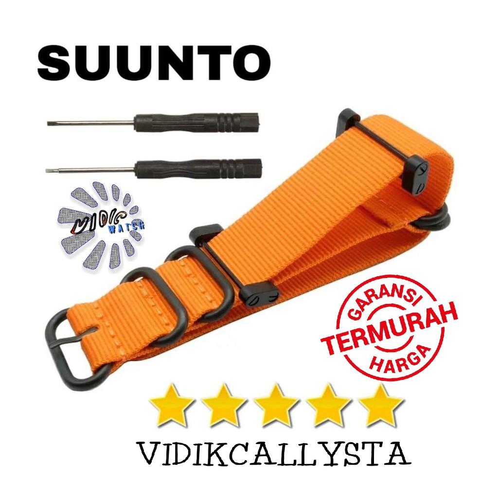 Suunto Core Strap Nylon Zulu Tali Suunto Core Canvas Orange Suunto Traverse Essential