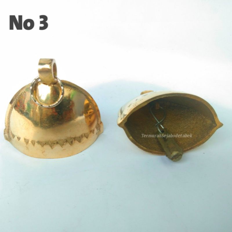 IK3 Lonceng Sapi kuningan klontongan sapi kuningan genta kuningan bandul sapi bahan kuningan