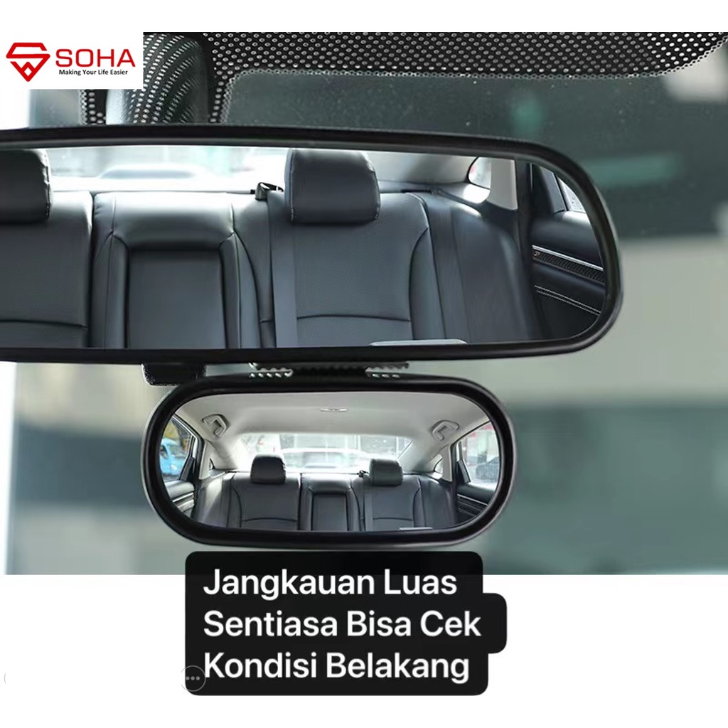 AM-20 Kaca Spion Car Wide View Blind Spot Mirror Universal Semua Mobil Hasil Jernih Tambahan Spion Mobil Cermin Asli safety Sudut Lebar ACP-103