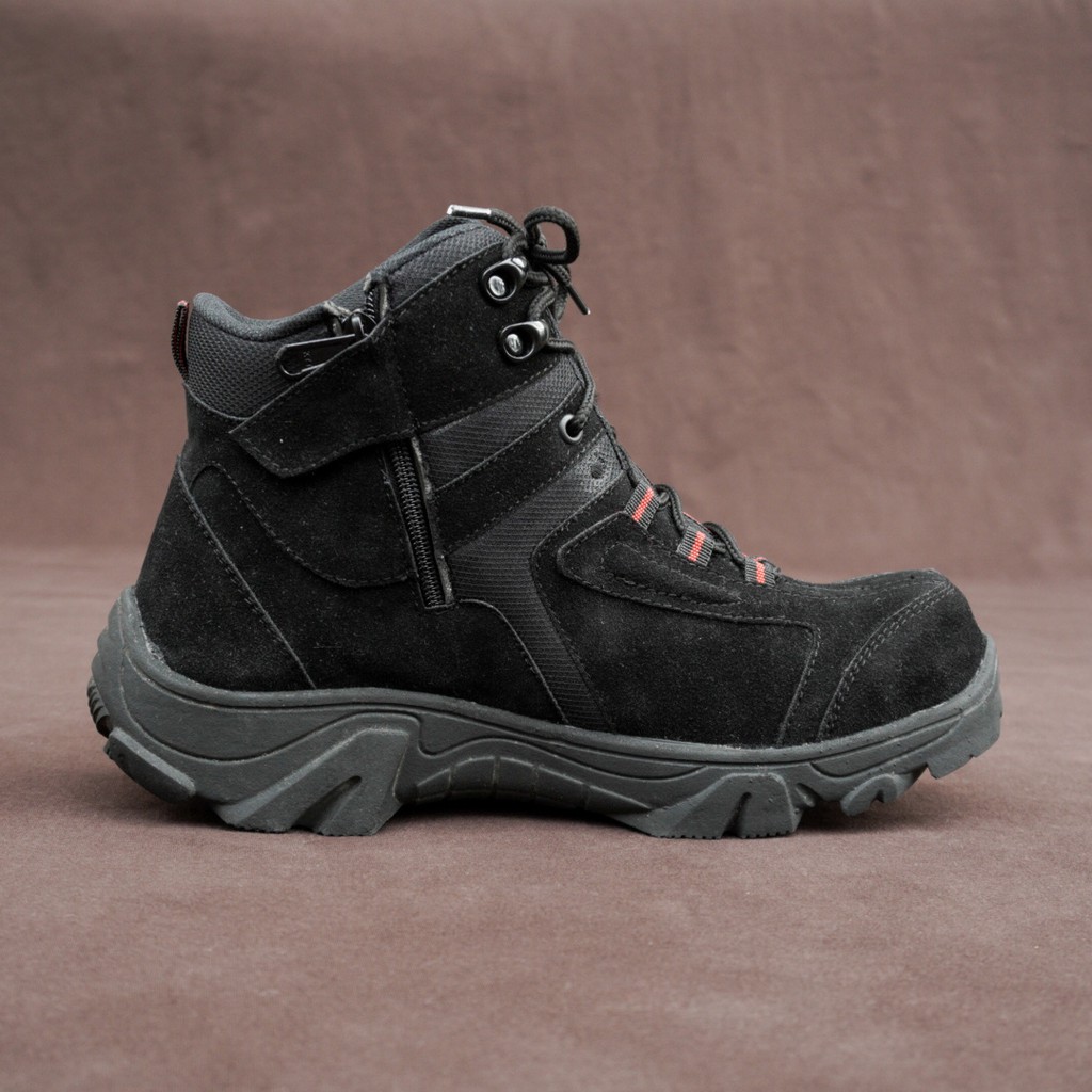 SEGERA DAPATKAN - SEPATU BOOTS TACTICAL PRIA HIKING TRACKING PRIA GAGAH SAFETY UJUNG BESI 5AA CREAM