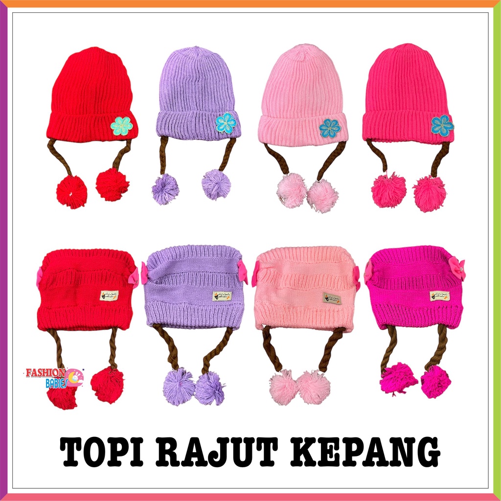 ❤ Fashionbabies ❤ TOPI RAJUT KEPANG / KUPLUK BAYI / TOPI RAJUT ANAK HANGAT